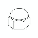 M6 DOME NUT