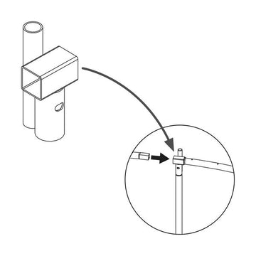 TOP RAIL BRACKET FOR 17P 12FT UP TRAMPOLINE
