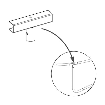 FRAME RAIL BRACKET FOR TP15/TP16 8FT & 10FT UP TRAMPOLINES