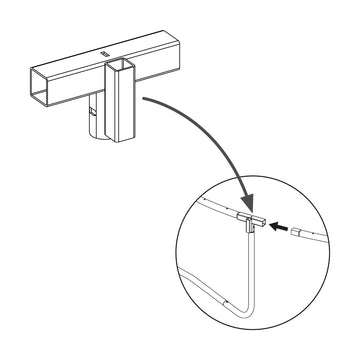 FRAME RAIL BRACKET FOR 15/16P 8FT & 10FT UP TRAMPOLINES