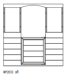 WP2033 - DOOR PANEL 387P CLOVER COTTAGE & 388U DANDELION COTTAGE