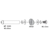 M8 X 80MM FULL BOLT ASSEMBLY SET FOR EXPLORER SWING ARM