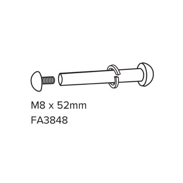 M8 X 52MM BOLT SET FOR 511/ 525 METAL SWINGS