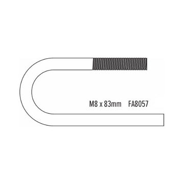 M8 X 83MM HOOK BOLT FOR SMALL TO TALL SWING FRAME