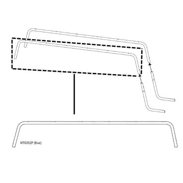 BLUE MONKEY BRIDGE TOP RAIL