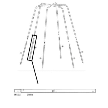 PART 3 (A2 POLE) 640MM FOR LITTLE/ GROWABLE ADVENTURER