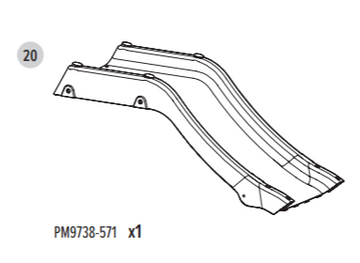 PART 20. TOP PART OF SLIDE FOR GROWABLE CLIMBING FRAME