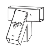 BLUE SQUARE SWING BRACKET 90 X 90