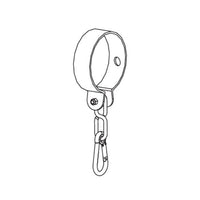 SILVER WRAPAROUND SWING COLLAR FOR ROUNDWOOD FRAME