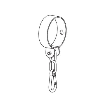 SILVER WRAPAROUND SWING COLLAR FOR ROUNDWOOD FRAME