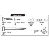 SP0075 FIXINGS PACK FOR ROUNDWOOD SWINGS