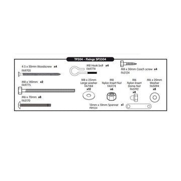 SP3304 TP304 SUB PACK 304 DBL FOREST SWING FRAME