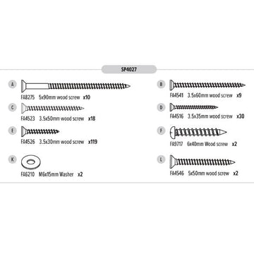 FIXINGS PACK 656P TREEHOUSE