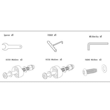 4.5FT JUNIOR TRAMPOLINE FIXINGS PACK