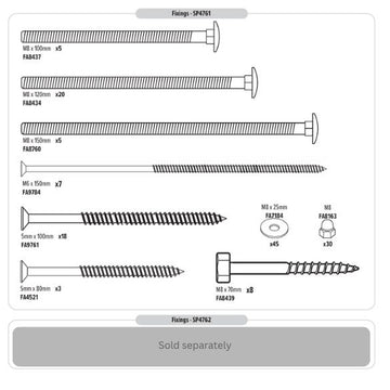 SP4761 FIXING PACK FOR KINGSWOOD TOWER TP476