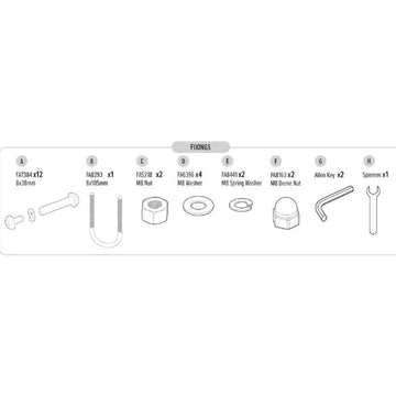 FIXINGS PACK FOR 859 UFO DEN AND FRAME
