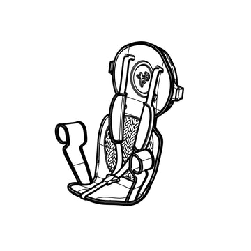 BACK REST AND SAFETY BELT FOR 762 4 IN 1+ PINK DUSK TRIKE