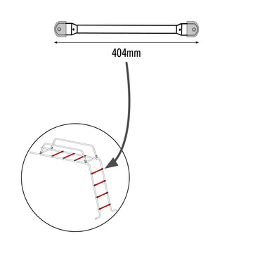 404MM RUNG (BLUE) FOR 851 JUNGLE RUN / 855 MONKEY BRIDGE