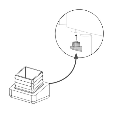 SQUARE BUNG FOR TRAMPOLINES