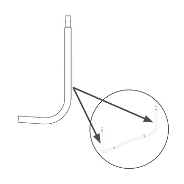 CURVED POLE FOR U BEND LEG FOR 16P 10FT UP TRAMPOLINE