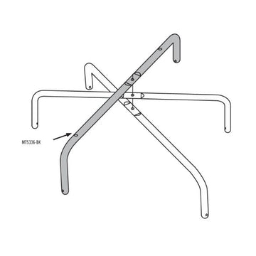 BLACK EXPLORER U BEND FOR SWING ARM HOLES