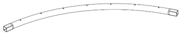 FRAME TOP RAIL FOR 15P UP 8FT TRAMPOLINE