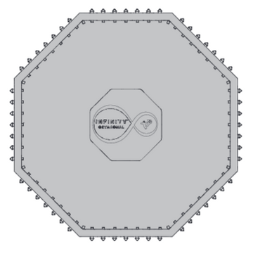 12FT 406 INFINITY OCTAGONAL BOUNCE MAT