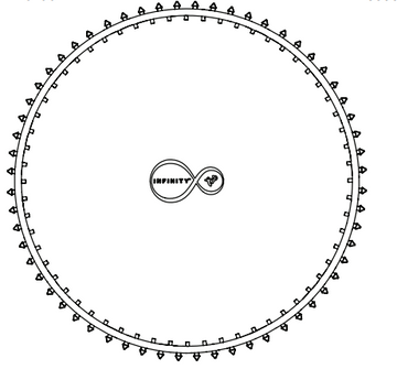 12FT INFINITY ROUND BOUNCE MAT