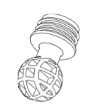 UFO CLIMBING FRAME SPHERE FEET