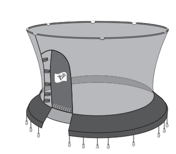 10FT GENIUS ROUND BLUE SURROUND NET