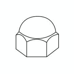 M6 DOME NUT