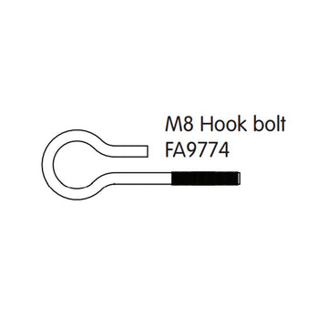 6 INCH M8 HOOK BOLT