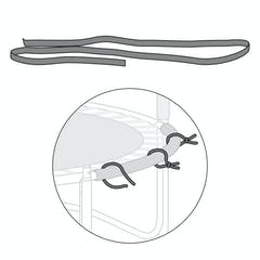 ELASTIC TIES FOR CHALLENGER TRAMPOLINES