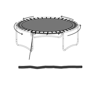 FRAME RAIL FOAM 52 x 40 x 1660MM FOR GENIUS ROUND TRAMPOLINES