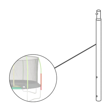 LOWER UPRIGHT POLE FOR 10/12/14FT CHALLENGER TRAMPOLINES