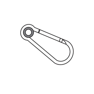 TOP KARABINER WITH NYLON BUSH