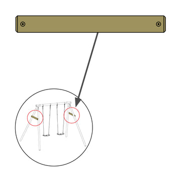 SIDE STAY FOR DOUBLE & TRIPLE ROUNDWOOD FRAMES