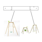 MW1232 - TP303 Forest Single Swing/ TP331 Acorn Growable Swing Frame Top Bar