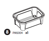 BLUE SINK FOR PICNIC BENCH WITH PUMP AND WORKING TAP