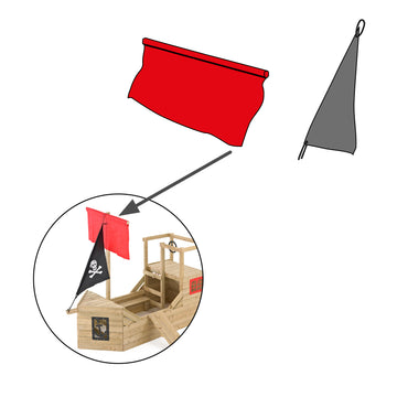 FLAG SET FOR 164 PIRATE GALLEON