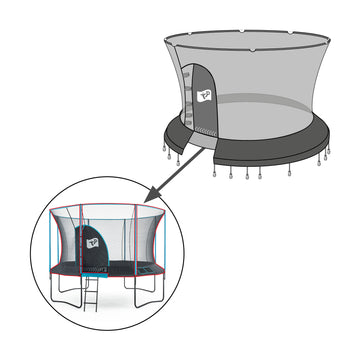 12FT GENIUS ROUND BLUE SURROUND NET