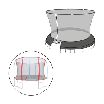 12FT CHALLENGER TRAMPOLINE SURROUND NET