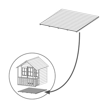 WP1007 FLOOR PANEL 347P FOREST CABIN FLOOR PANEL