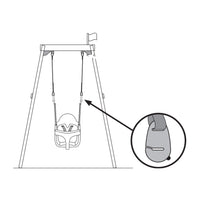 MIDDLE CONNECTOR FOR 900 QUADPOD BABY SWING SEAT